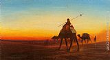 Charles Theodore Frere Canvas Paintings - Caravanne au Couche-Sol